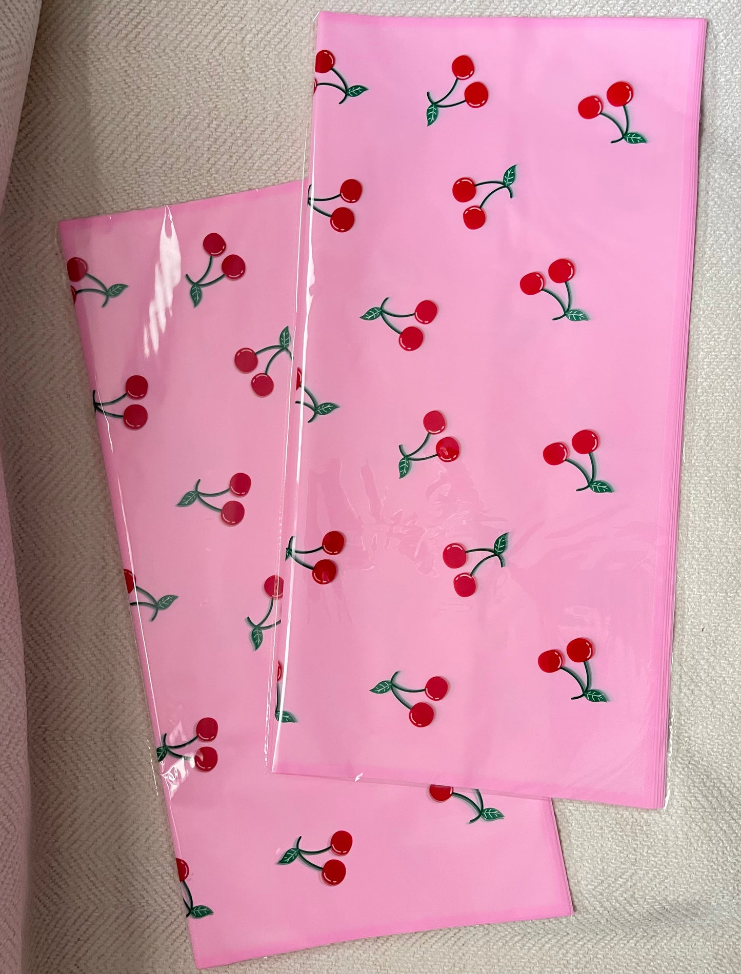 Pink/Cherries Floral Paper
