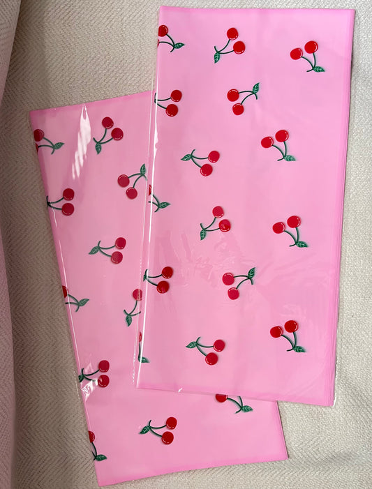 Pink/Cherries Floral Paper