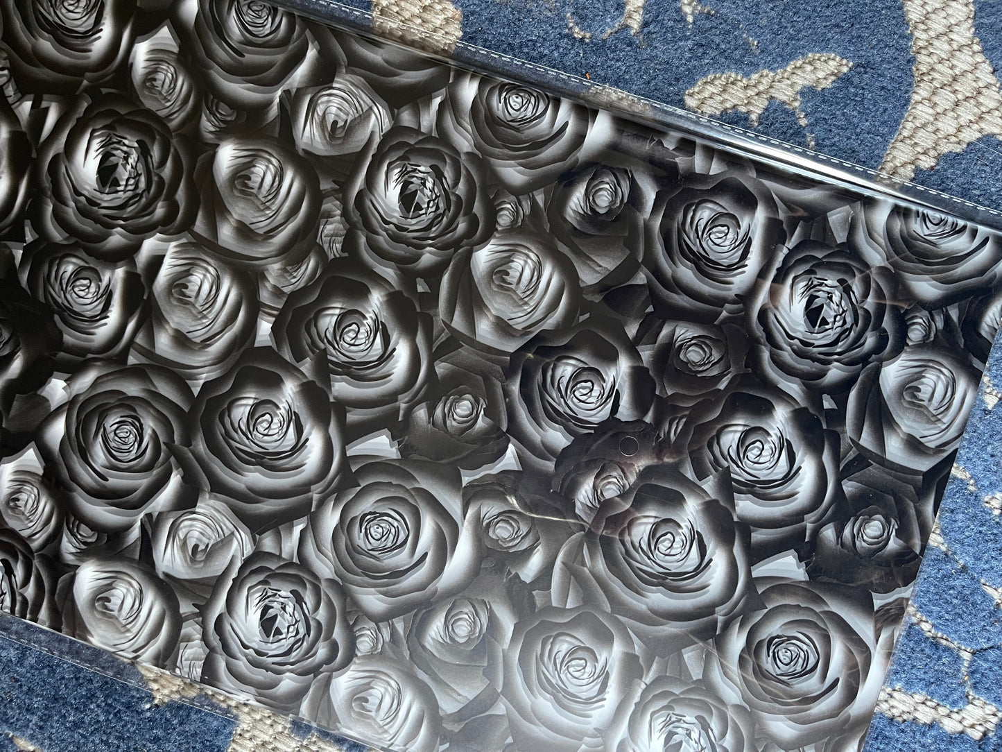 Black Roses Floral Paper