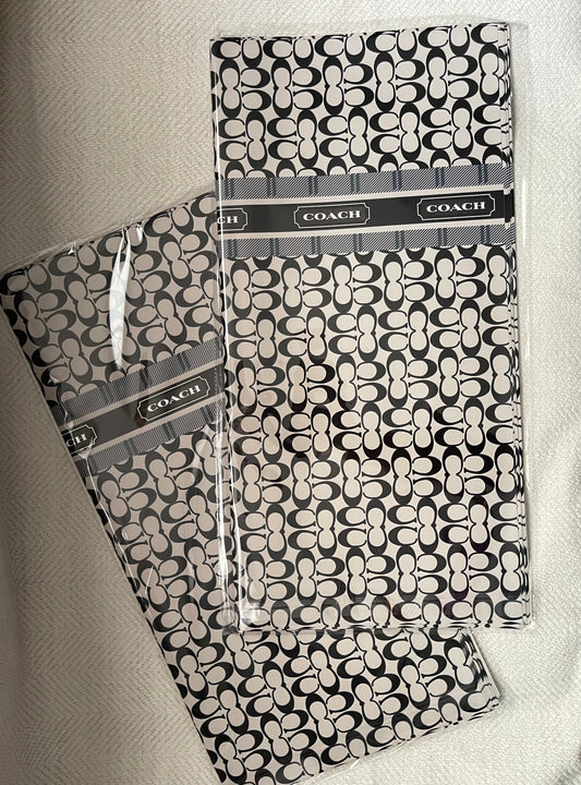 Black Coach Floral Paper