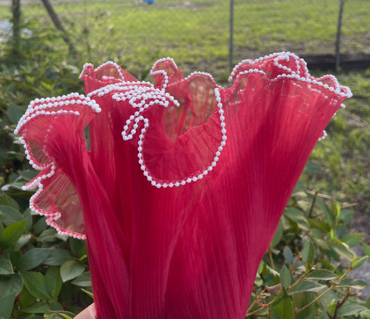 Pearl Mesh - Burgundy